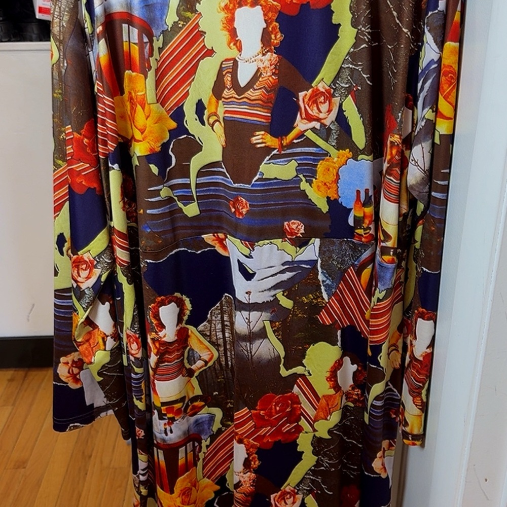 Colorful Patterned Women's Dress